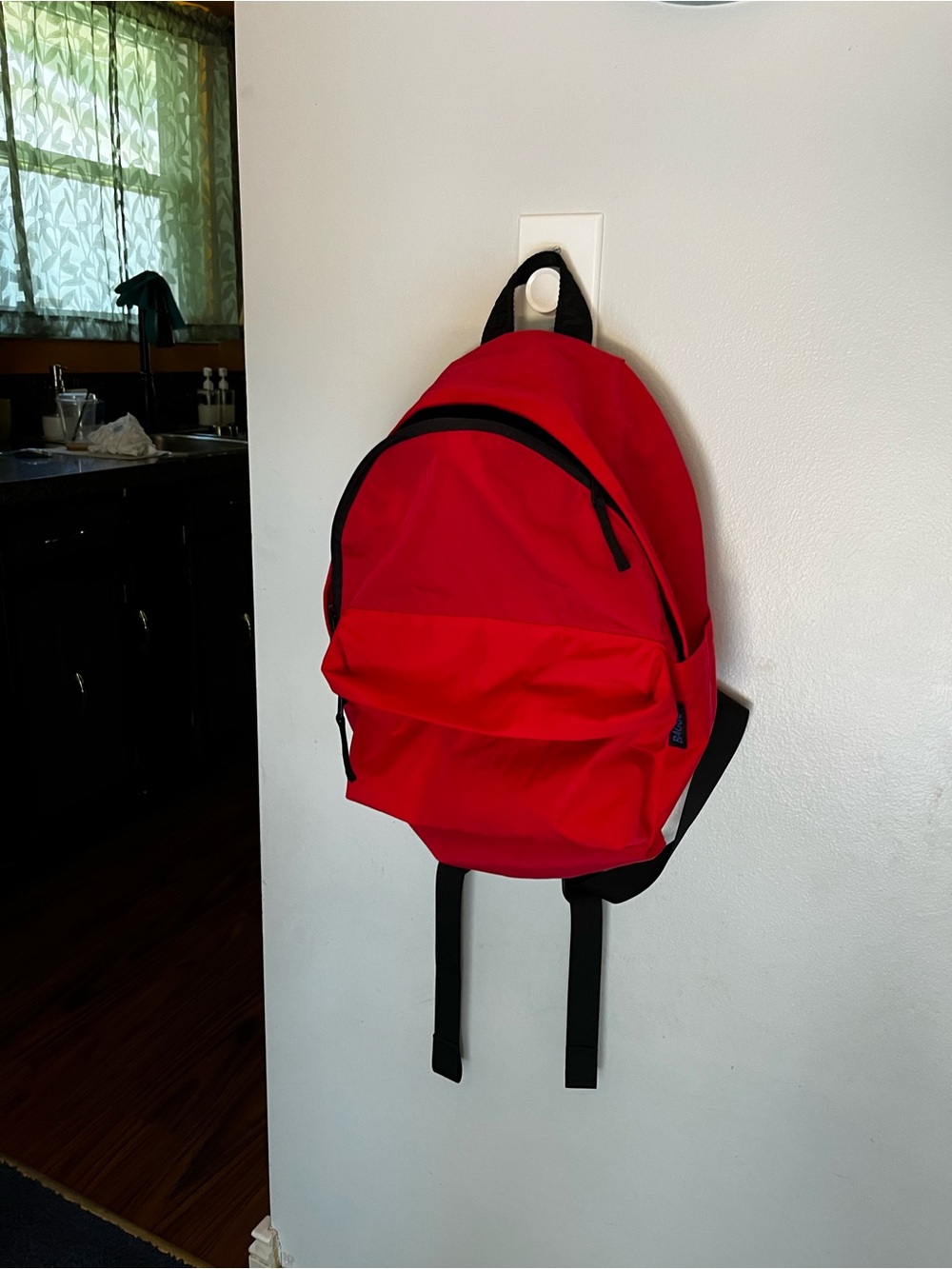 Baggu Candy Apple Red Medium Nylon Backpack
